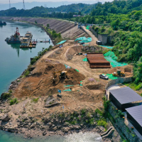 運輸砂石骨料等！三峽水運新通道配套臨時碼頭項目進入主體施工階段